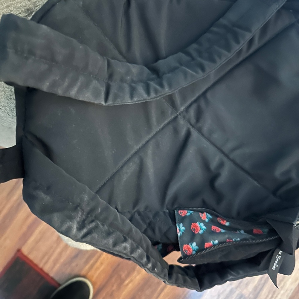 Vera Bradley Black Mini Bag with Floral Interior